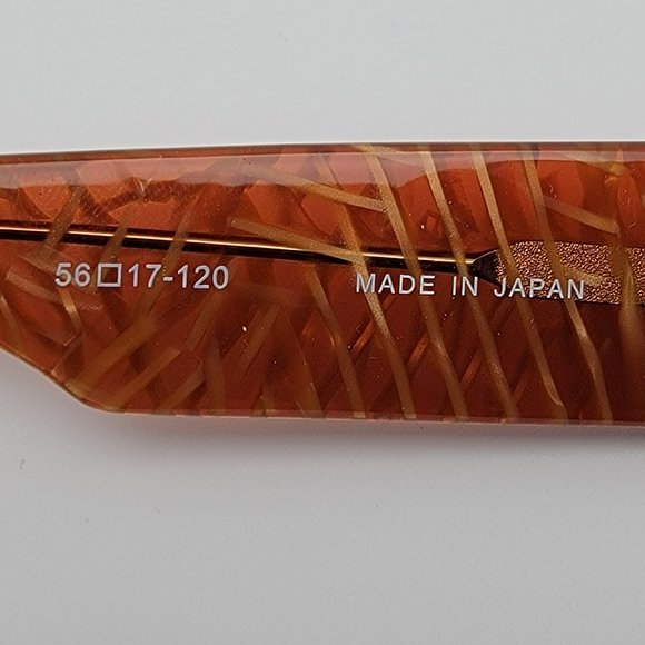 Sama PS-P Amber Mesh Frame Brown Gradient Lens Sunglasses Japan 56-17-120 main image 6